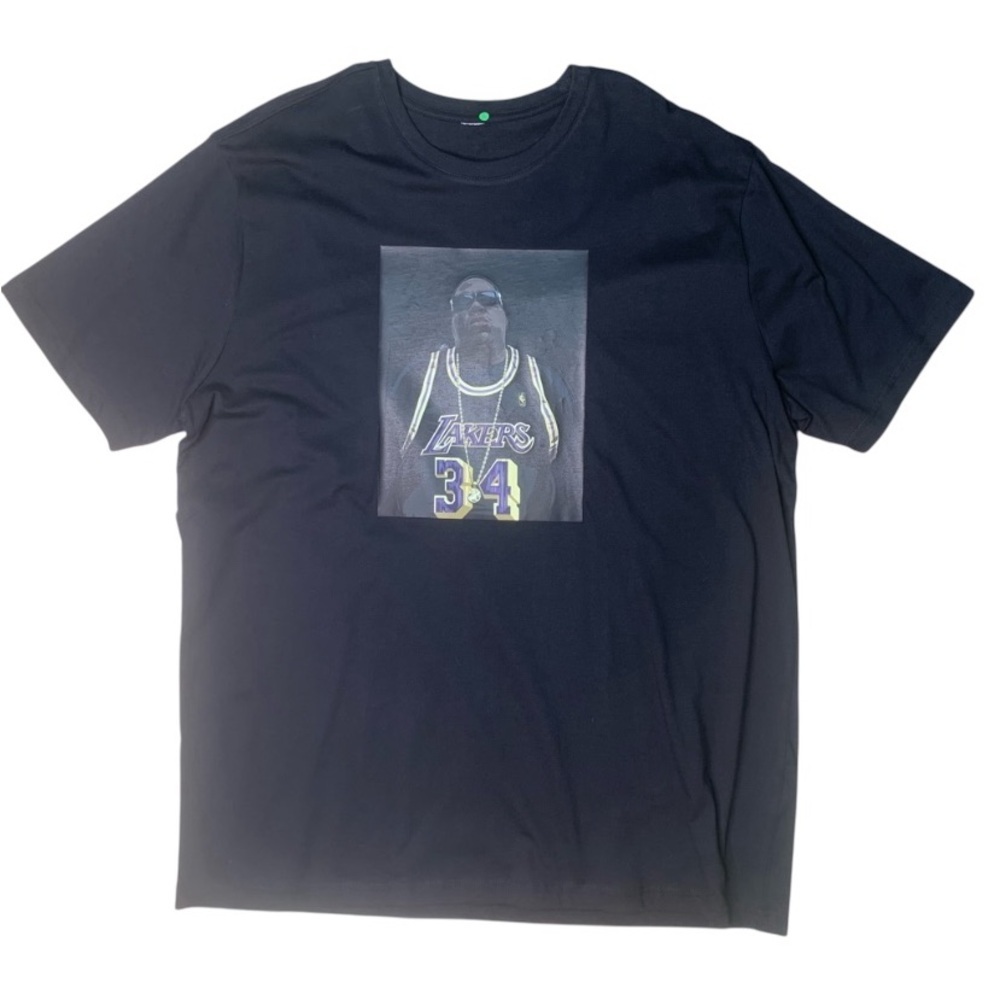 Black Short Sleeve Tee with biggie  Graphic